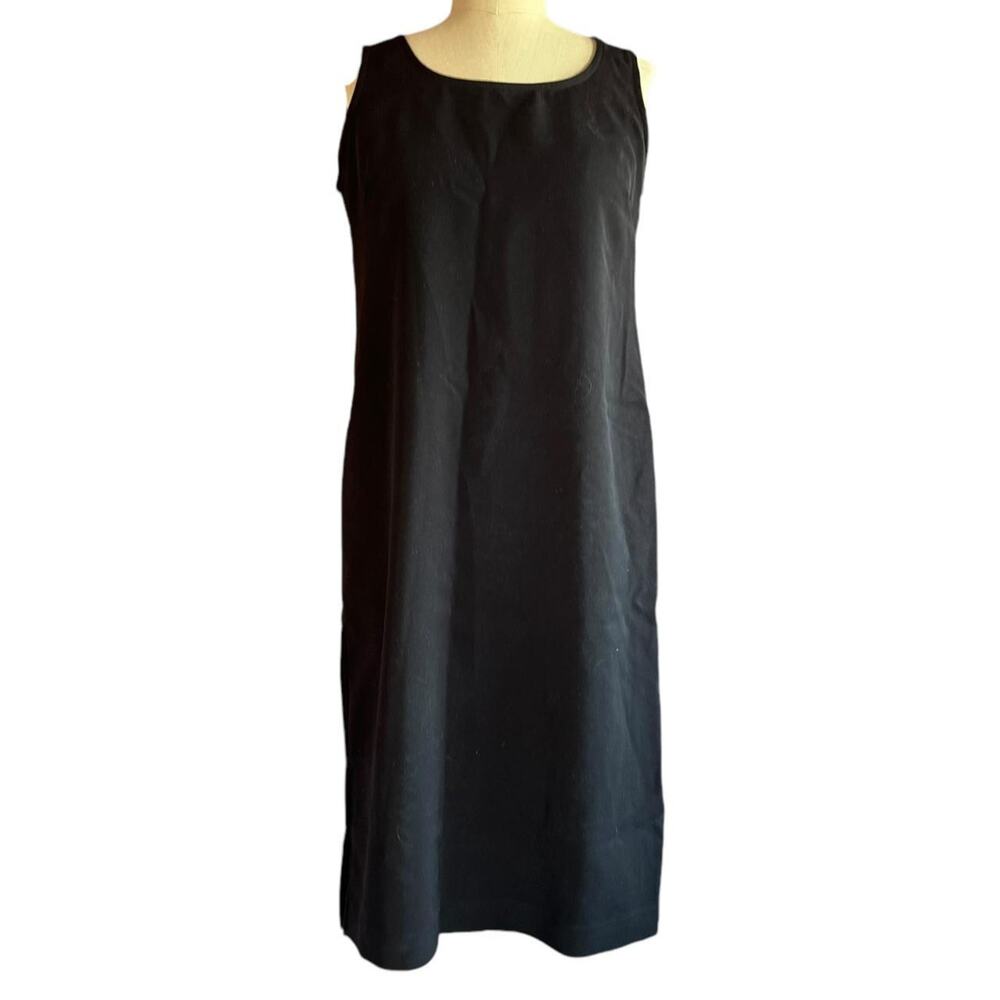 Vintage Dress Womens Size 10 Petite Black Classic Timeless Elegant Retro Goth